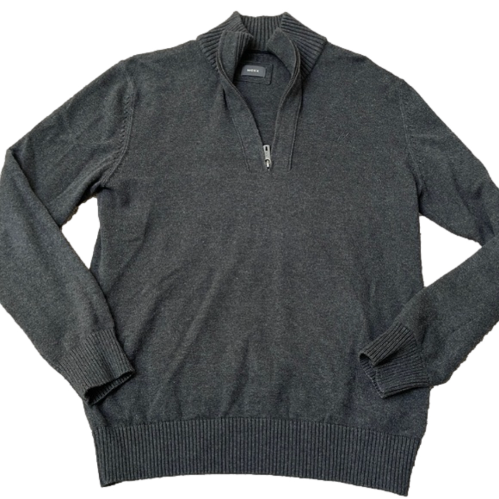 Mexx charcoal grey front half sweater
